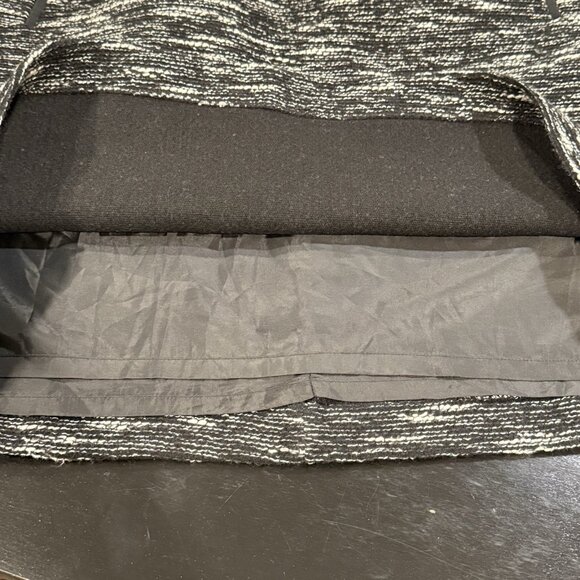 Talbots Tweed Wool Blend Black White Pockets Womens Lined Pencil Skirt Size 16 - Picture 4 of 11